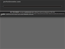 Tablet Screenshot of perfectinvestor.com